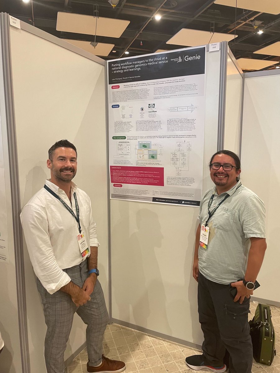 homonecloco's tweet image. Back in #ismb2023 , presenting our migration to #nextflow and our testing environment