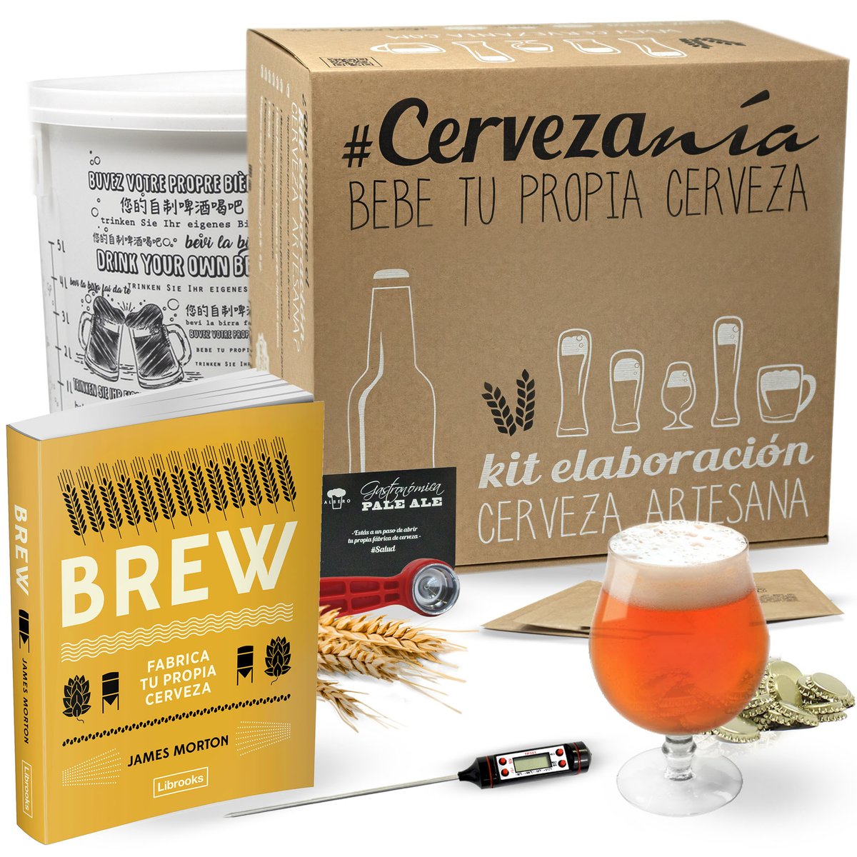 📢 Súper Pack Cervecero para #novatos 😜 📓 #LIBRO BREW + 📦 KIT PARA #HACERCERVEZA EN CASA 🍻

💥#REBAJAS💥 👉 bit.ly/CZ_kit_novatos

#homebrew #beerlover #regalo #original #cerveja #cervezaartesana #cumpleaños <a href="/CervezasAlbero/">Cervezas Albero</a>