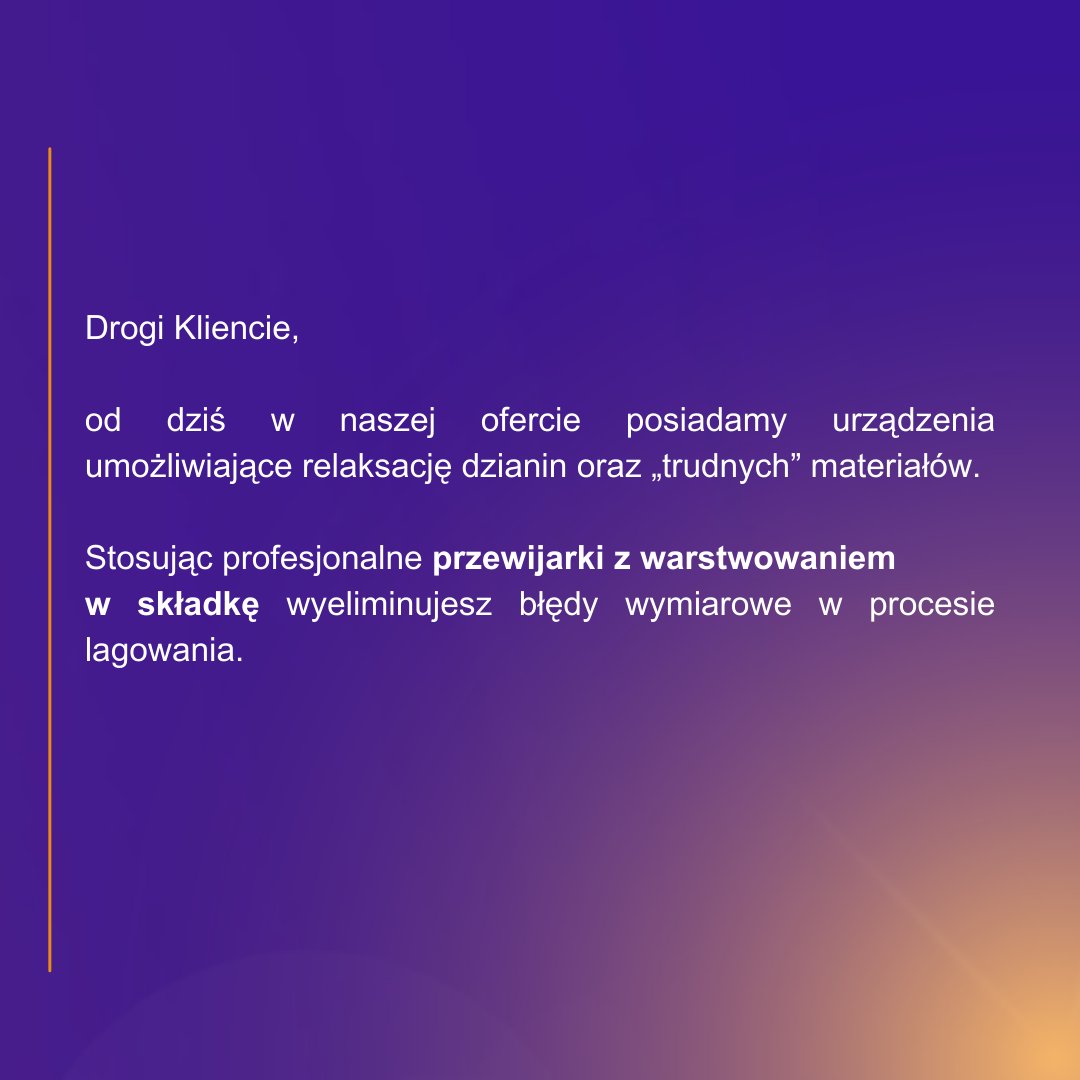 InvenTex_ofc's tweet photo. Nowość w naszej ofercie! Profesjonalne przewijarko-taflarki + GRATIS

👉Tu pobierzesz specyfikację: https://t.co/akhCHOsyDu https://t.co/unxKUWF1iq