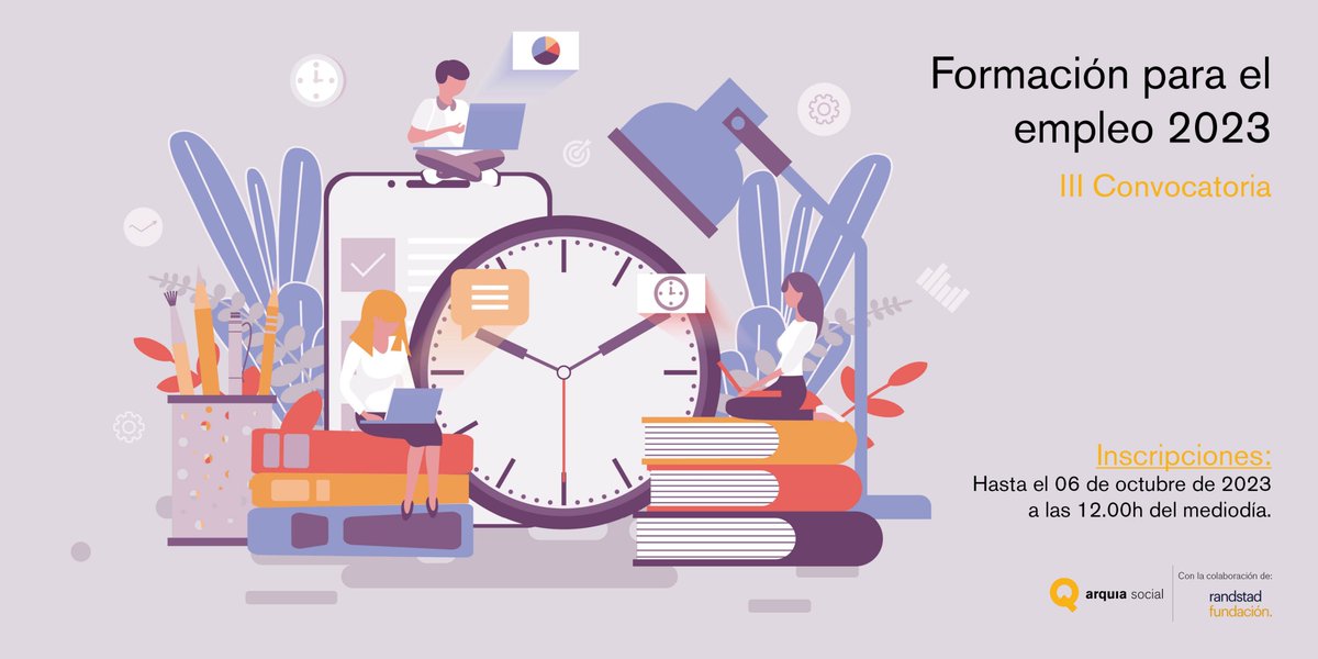 📢 📢 La <a href="/FundacionArquia/">Fundación Arquia</a> a través de su programa Arquia Social inicia el periodo de inscripción a la III Convocatoria de Ayudas de Formación para el empleo destinada a personas con discapacidad.

Ayudas de hasta 3.000 euros para formación. 

⬇️⬇️
cscae.com/index.php/prof…