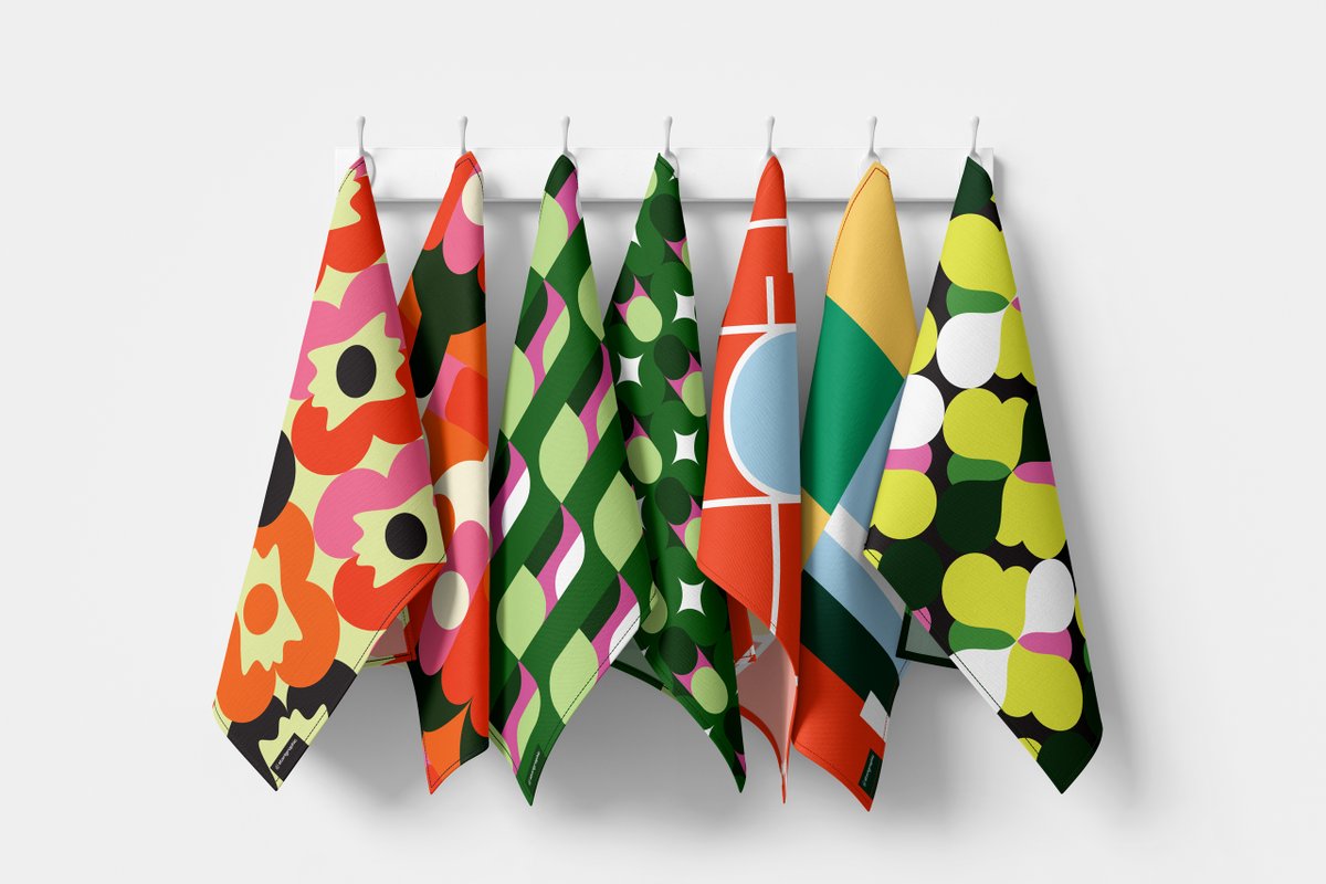 storigraphic's tweet photo. Newest tea towels on display plus spot the last one, a sneak peek from our new design collection, Assembly Series, launching next month 😊
….
#homewares #storihome #teatowels #sustainablehomewares #newhomeware #textiles #homestyling #interiors #midcenturymod #interiordesign https://t.co/LGzb9M9r33
