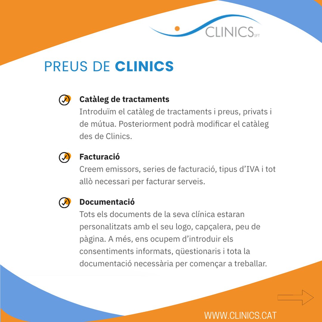 ClinicsSFT's tweet photo. 🔵 Els nostres preus s’adapten a les seves necessitats per tal de que pagui només pels serveis que necessita.

🟠 Si vol sol·licitar més informació, no dubti en posar-se en contacte amb nosaltres:

📞 930 50 27 89
⚾︎  https://t.co/fQ10UMHRfN
📩 clinics@clinics.com https://t.co/Dc0Z7BQEJN