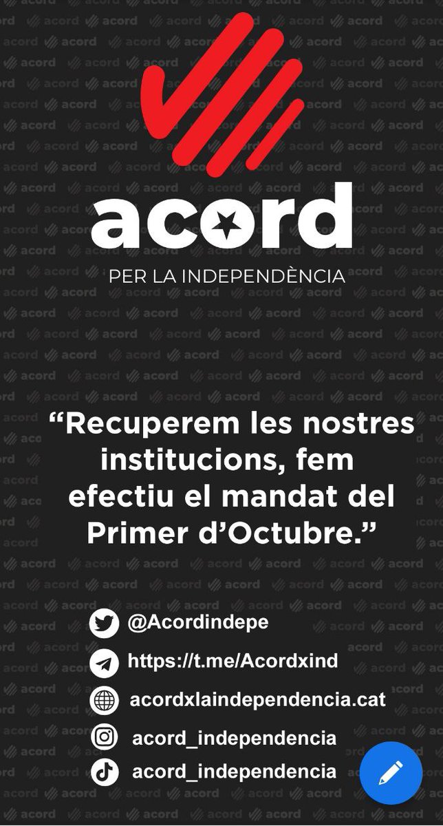 Acord per la Independència tweet media