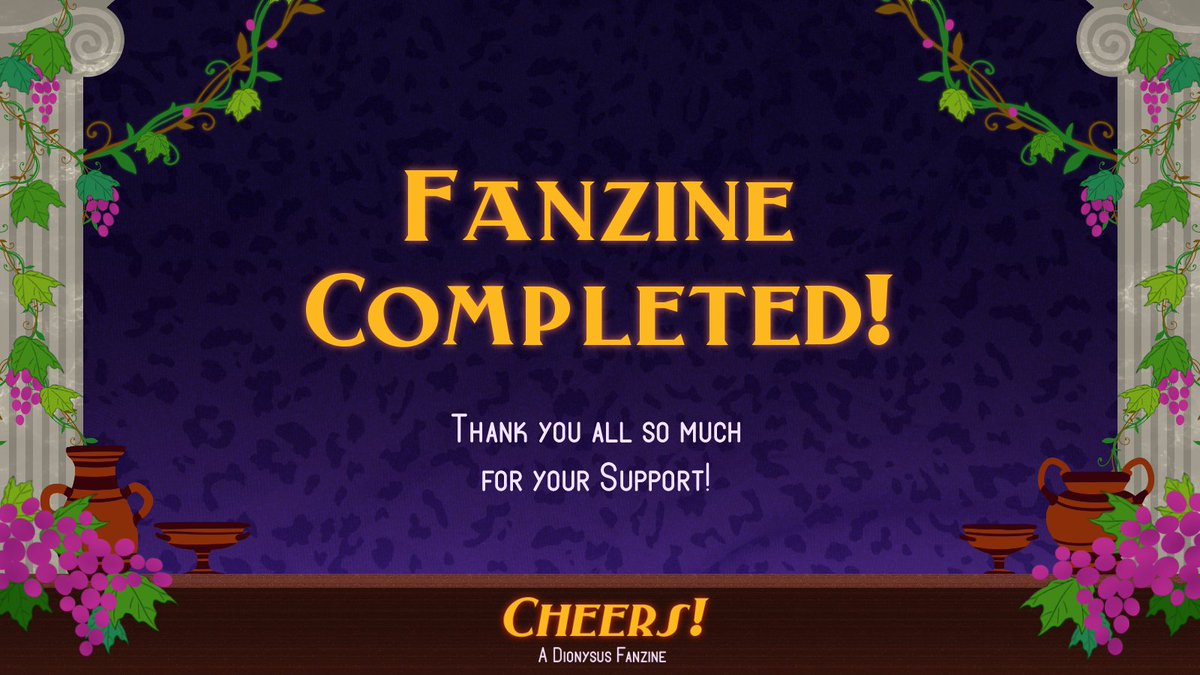 🥂Zine Completion🥂 All parties must eventually come to an end - thus we're here to announce that this project is officially completed! We would like to thank all the contributors and all of our followers for your support, we really couldn't have done it without you. 💜