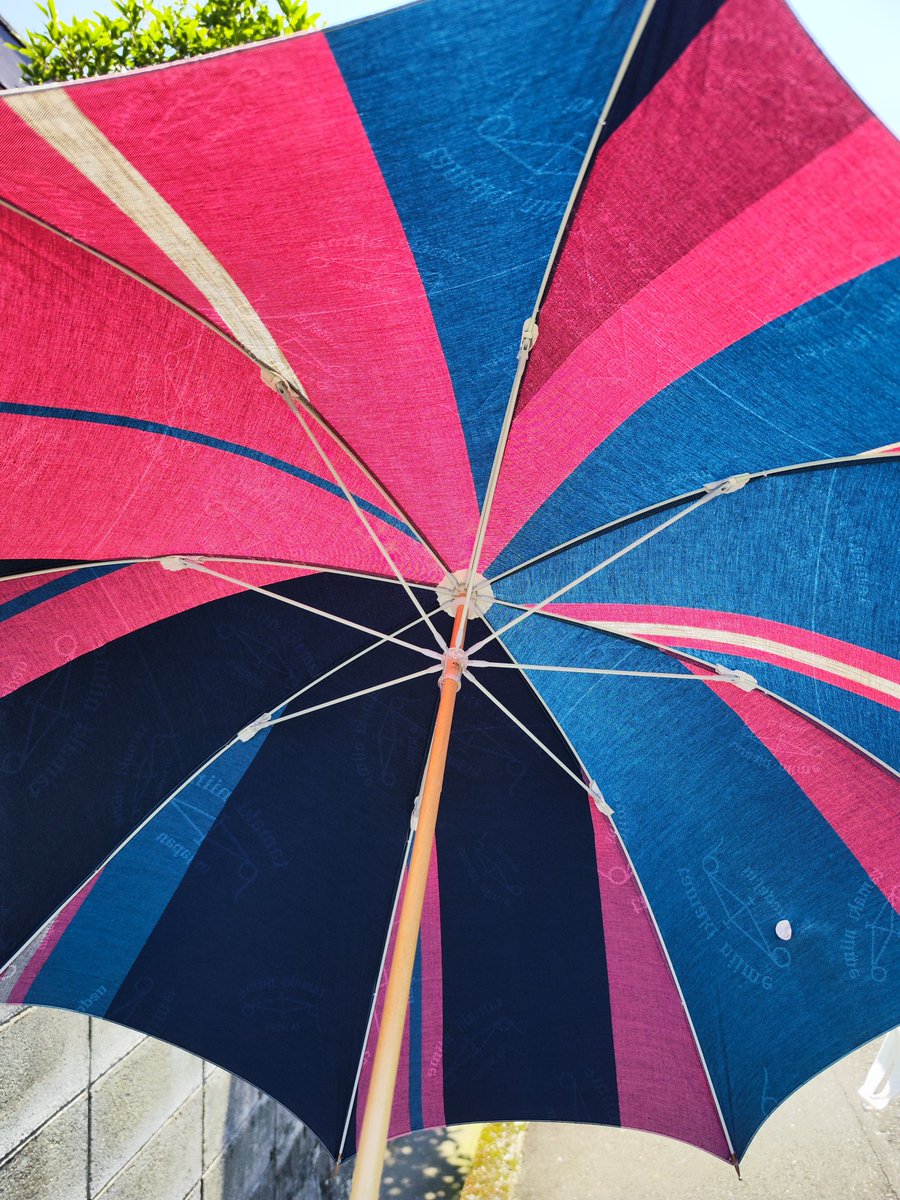 「新しい晴雨兼用傘を購入。 あまり高い傘を買わないから値段で悩んだけど可愛すぎた。」|夏目りく@ループ8周目連載中！4巻発売中。ホラー等。のイラスト