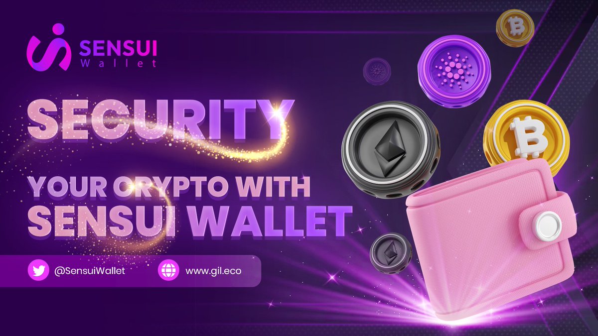 SensuiWallet's tweet photo. Secure your crypto with #SenSuiWallet! 

🔒 Regularly check your account status
🔒 Verify staked transactions
🔒 Recheck dApps with account access
🔒 Keep your security features &amp; biometrics strong

Stay safe, stay updated with SenSui Wallet🚀

#GIL #SUI #BNBChain #BNB https://t.co/iN7kj3QrHf