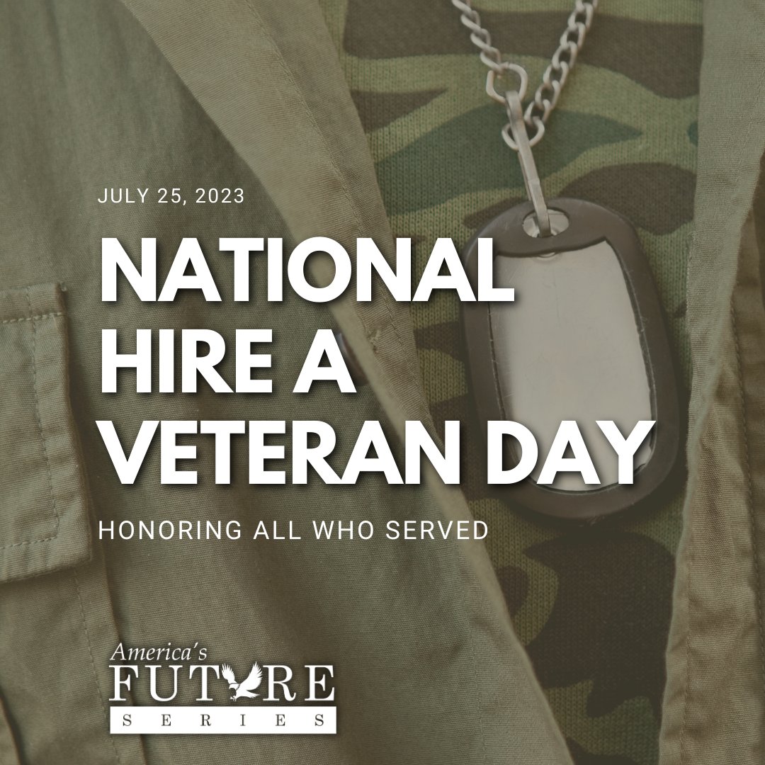 Join us in celebrating National Hire a Veteran Day! As we honor the brave men and women who have served in the military, let's also recognize the tremendous value they bring to the civilian workforce. #NationalHireAVeteranDay #VeteransInBusiness #BridgingTheGap