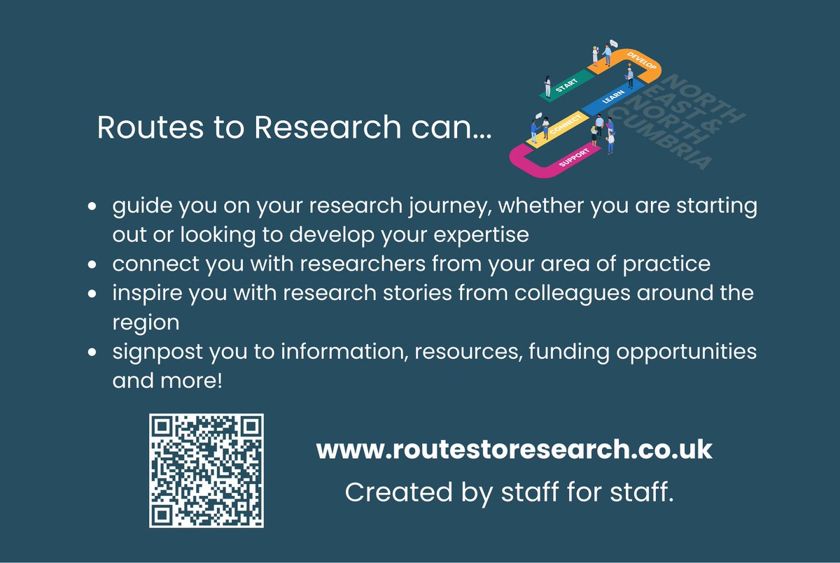 Have you visited Routes to Research yet? #RoutesToResearch is created by staff for staff to guide you on your research journey🛣️ Discover information, resources, funding & opportunities plus more to help you get started or develop your expertise 👉routestoresearch.co.uk