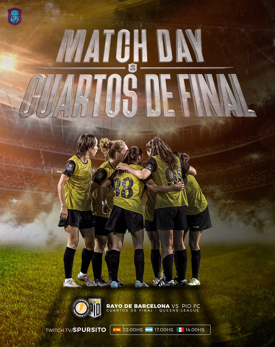 RayoBCNFEM's tweet photo. MATCHDAY! 

22:00 🇪🇸 vs. @PIOFCFemenil 

El último obstáculo antes del Metropolitano.

#LasVillanas 🦹‍♀️ https://t.co/Cr6b098HwU