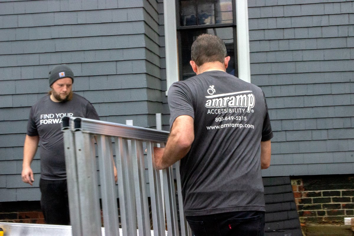 Amramp's tweet photo. Recently, our VT & West MA team had the opportunity to install a ramp at the childhood home of a historical author in Western MA! Can you guess who?
Stay tuned for the reveal on https://t.co/FIxtYRkZCP or follow us for updates!
#Accessibility #ModularRamp #Author #Museum https://t.co/AkYqOxAQs1