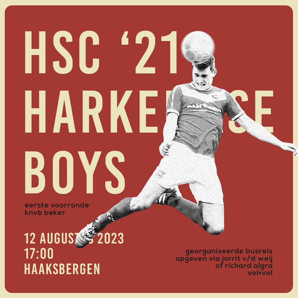 HarkemaseBoys's tweet photo. 🚌⚽️ Busreis @HSC21 - Harkemase Boys

De Vrienden van Harkemase Boys organiseren een busreis voor de KNVB bekerwedstrijd tegen HSC'21 op 12 augustus a.s.

Wil je mee? Dat kan nog net. Opgeven kan bij Jorrit vd Weij of Richard Algra.

https://t.co/0A9Zv4eAwm https://t.co/CtIe8DhEfO
