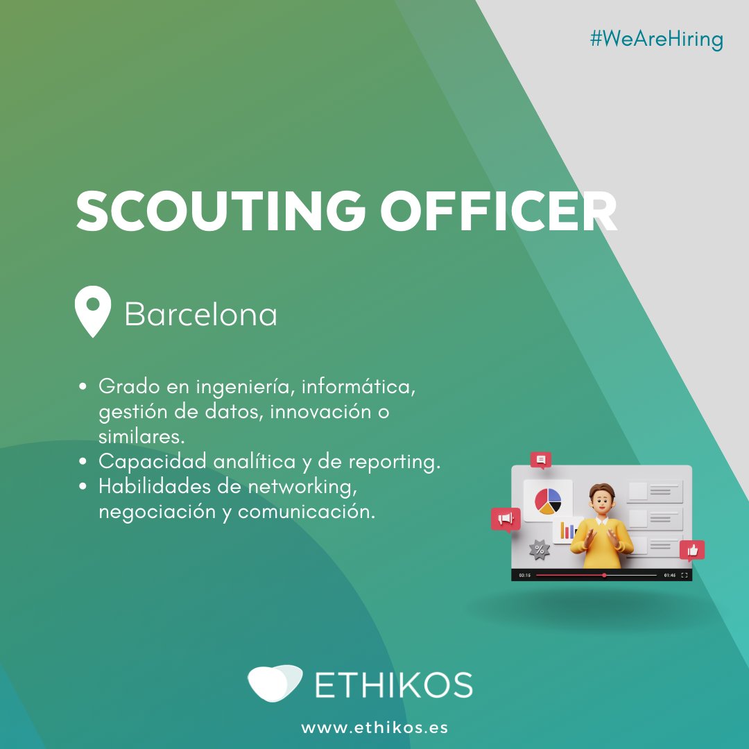 ¿BUSCAS EMPLEO?

✅ jobs.ethikos.es/es/jobs/298460…

#ethikos #seleccioninclusiva #vacantes #empleo #trabajo