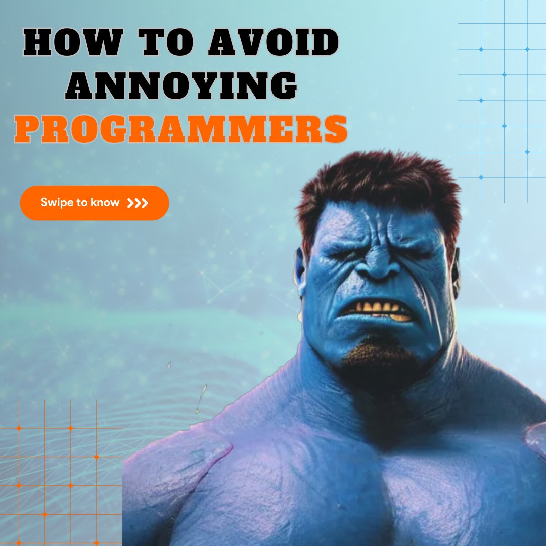 CloneTech22's tweet photo. Every programmer has its own “red flag”🚩 On today's #TechTipTuesdays, we’ve asked our colleagues to share their experiences about the most annoying things that happened to them.

As a programmer, what annoys you?
#programming #programminglife #programminghumor #software https://t.co/4cVepmuSRw