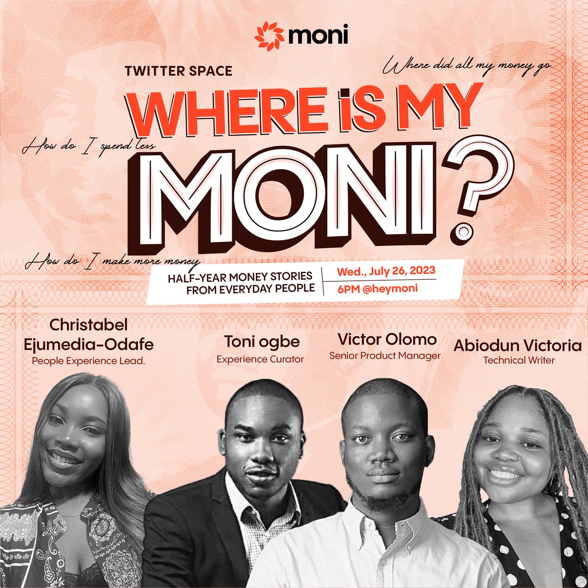 userank_'s tweet image. @_bellarh leads our People Experience team here at Moni.   

She knows how to have a great time and will be sharing some of the money mistakes she made in 2023, so you can avoid them! 💡💰 Get ready to learn and have a laugh! 😄 

#MoneyMistakes #LearnAndLaugh