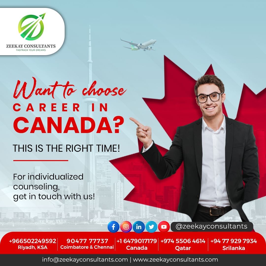 📷📷 Your Path to Academic Success in Canada Starts Here! 📷#Canadavisa #Study #Canada #StudentVisa #CanadaStudentVisa #StudyInCanada #StudyAbroad #JobsInCanada #StudyVisa #OverseasEducation #CanadaCommunity #Coimbatore #Qatar #Srilanka #Canada #Riyadh #Zeekayconsultants