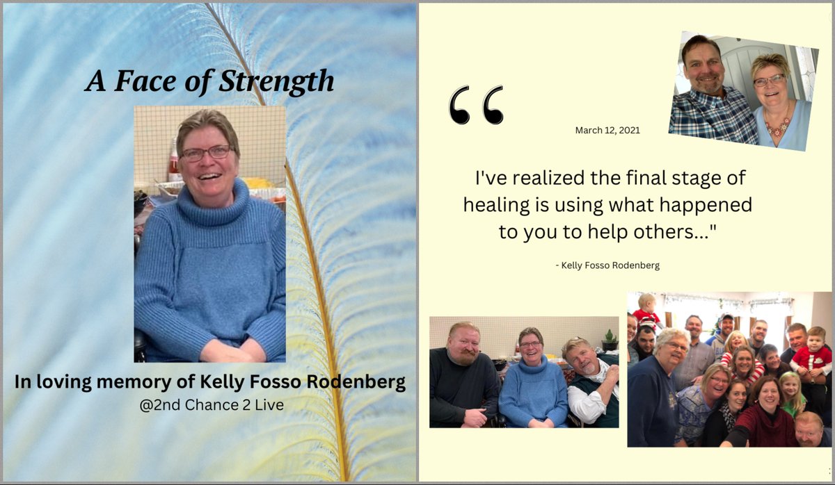 2nd_Chance2Live's tweet photo. Remembering Kelly Fosso Rodenberg as #afaceofstrength. ππ»πβ¨
Kelly, your beautiful soul will never be forgotten. 9/1/66-7/25/22
#NeverForgetKellyFossoRodenberg #glioblastoma #GBM #BTSM #gogray365 #braintumorbestie https://t.co/4V5R08w7ib