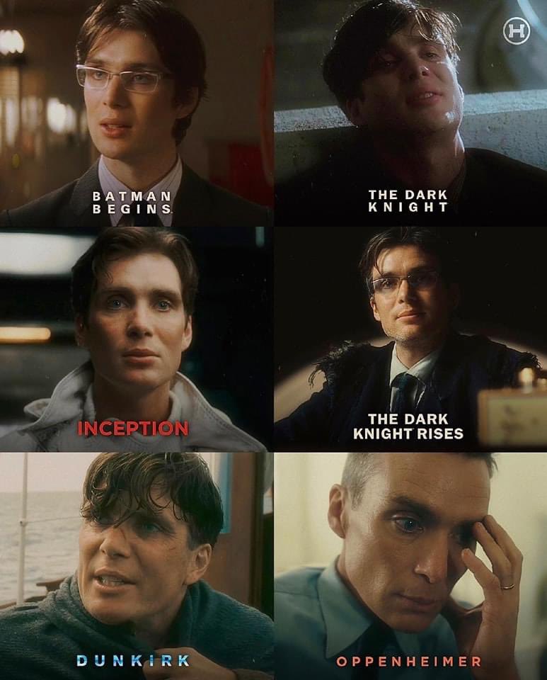 maytagon17's tweet photo. 'Oppenheimer' is the sixth Christopher Nolan film that Cillian Murphy has appeared in.
(Via theherosource) #fandomwire https://t.co/WbdIN9z9I5