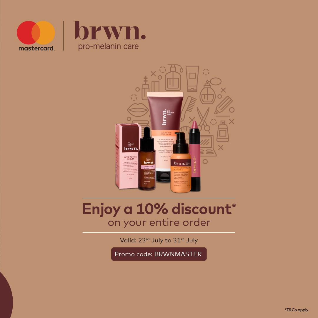 mastercardindia's tweet photo. We are excited to celebrate a year of catering TLC to melanin-rich skin. Use your Mastercard to avail exciting deals on all Brwn products!
#Brwn #Mastercard #Offers #Rickskin #1yearanniversary https://t.co/gkI9UpuZB6