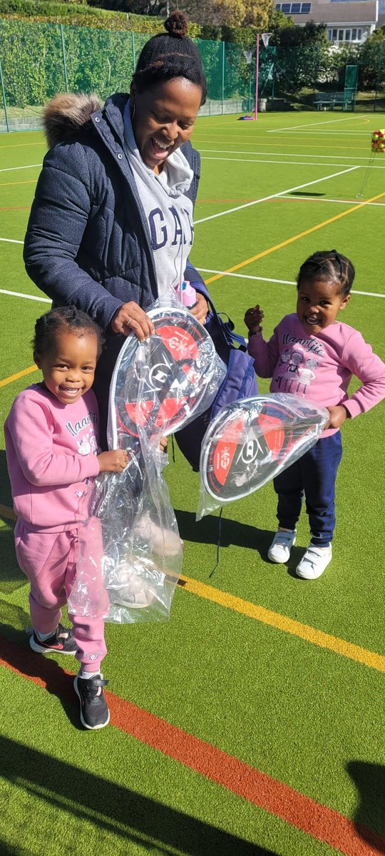 How excited are they, to be getting their 1st ever Tennis Racket & it's a DUNLOP 🎾 😄 

#tennis #tast #lovethegame #dandocoffee #vikingapparel #triotruck #tenniscoach #atptour #teamdunlop #tennissouthafrica #dunlopsrixon #tennissa #tennisplayer #tennislessons