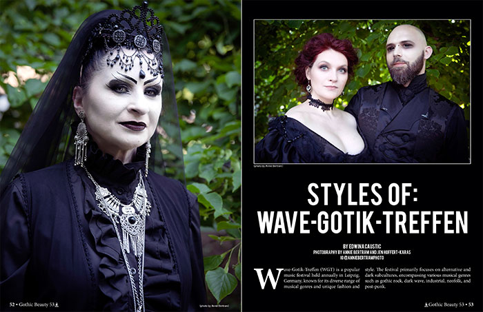GothicBeautyMag's tweet image. You can get the digital edition of #GothicBeauty 53 as a GIFT with secret code gb53love at zinetastic.com/product/gothic… from Zinetastic or purchase a #PrintMagazine subscription at zinetastic.com/product/gothic…
Styles of Wave-Gotik-Treffen photographed by @annie_bertram &amp;amp; Jen Hoffert-Karas