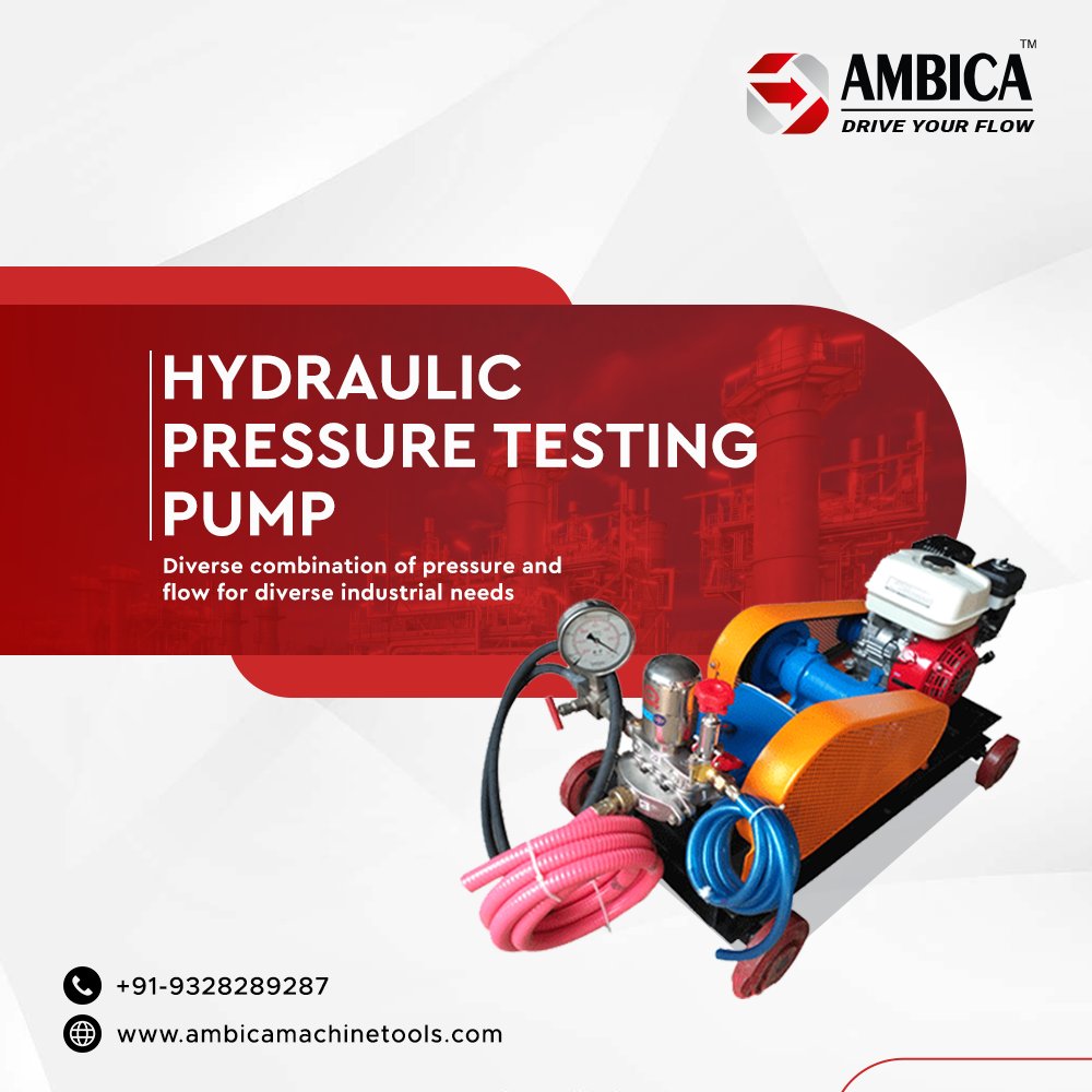 ambicamachine's tweet photo. Our #hydraulicpressuretesting #pumps come in diverse combinations of flow and pressure so that they fit your varying #industrial needs. Feel free to reach out to know more

📞 9328289287
🌐 https://t.co/F8OOn4ZSDY

#AmbicaMachineTools #HydraulicPumps #IndustrialPumps #Ahmedabad https://t.co/RpiGEtUNje