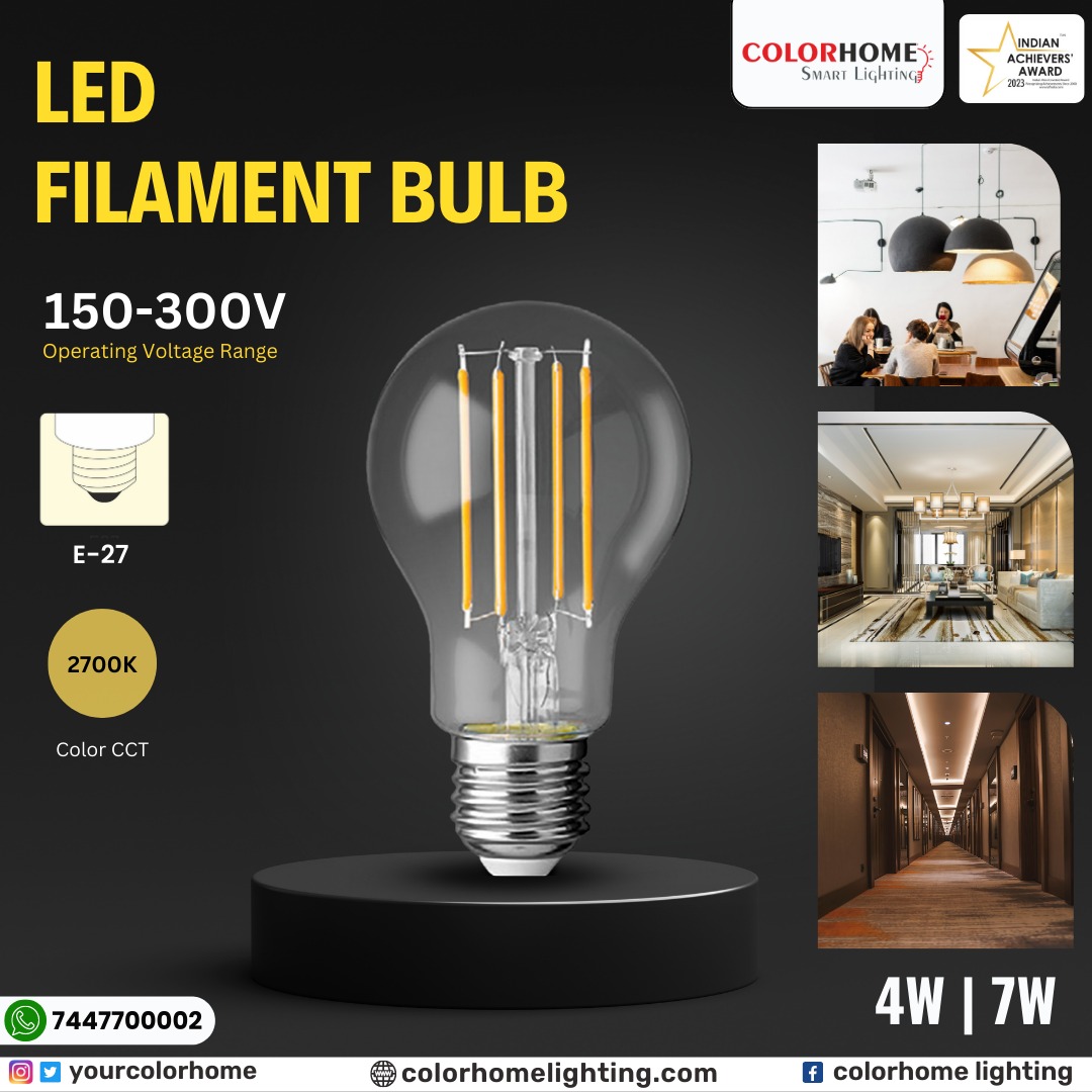 Embrace Vintage Appeal, Embrace LED Efficiency: Filament Bulb.💡
.
.
.
#lighting #lightingdesign #colorhome #led #ledbulbs #ledtorch #ledbatten #lighting #smartlighting #smartlightingtechnology
#smartlightingcontrol