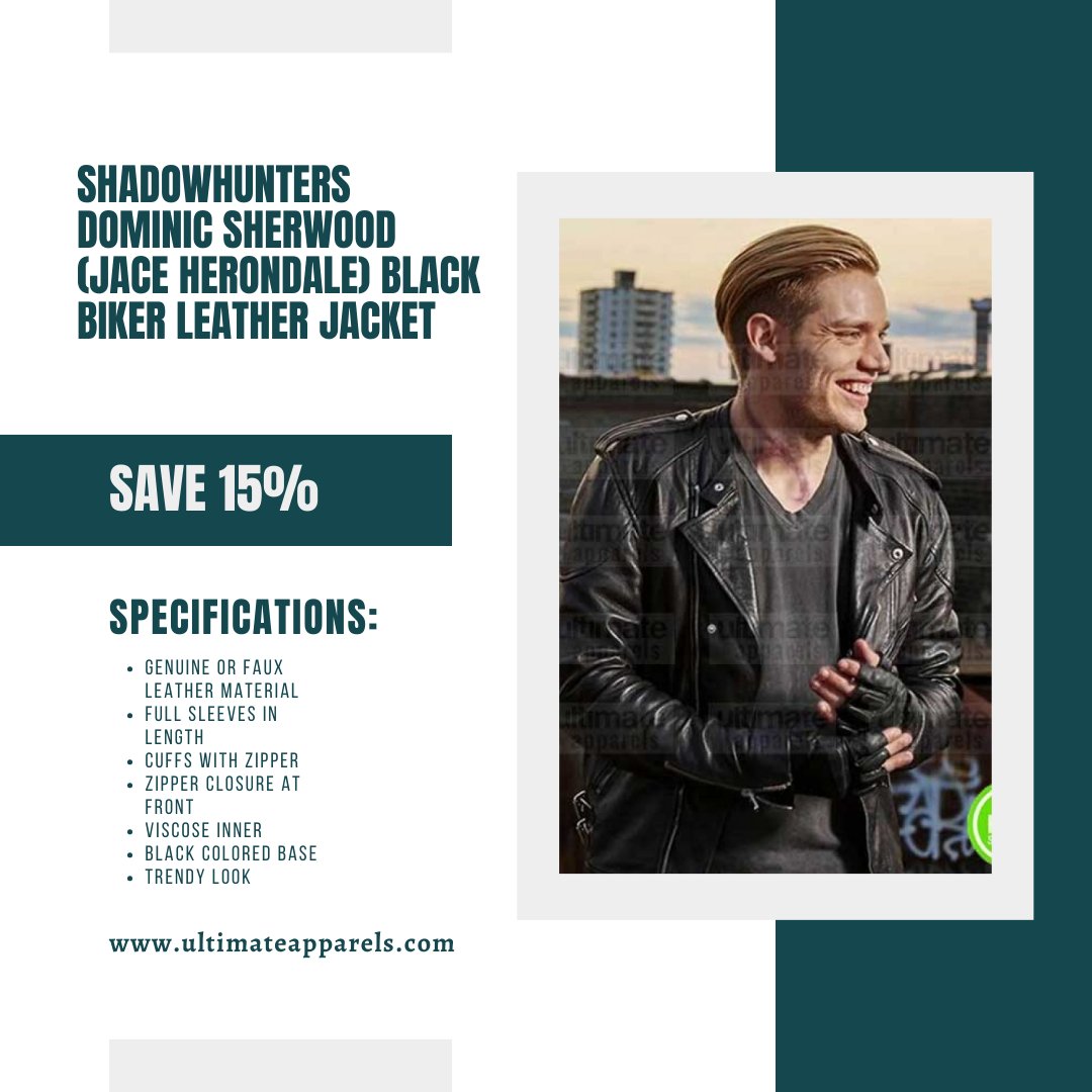 Buy Dominic Sherwood Jacket  Shadowhunters Jace Herondale Jacket