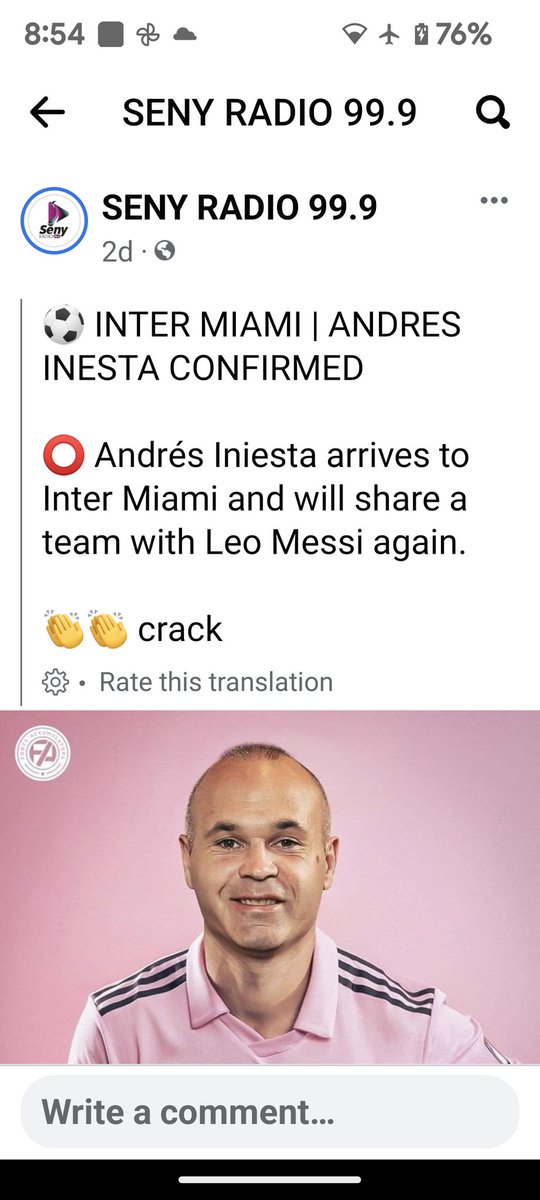 Iniesta to Miami... Alba and Suárez are next. @FCBarcelona #Messi𓃵 #Barça2  @InterMiamiCF @intermiamifc0