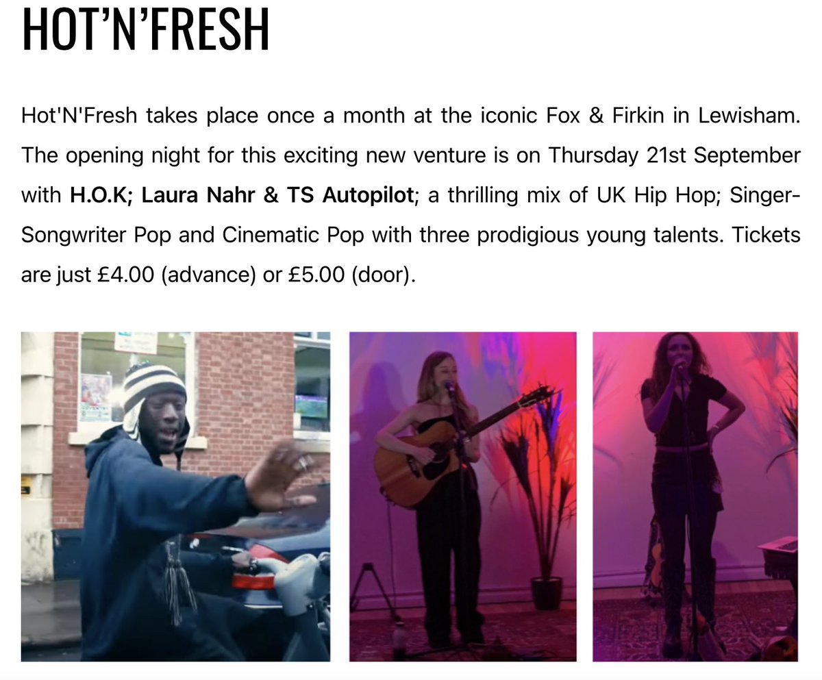 TrustTheDocUK's tweet photo. Ticket link coming soon for this amazing opening night extravaganza all for just £4.00 advance or £5.00 on the door. #HotNFresh #TheFoxAndFirkin #Lewisham #HottestNewTalent #LiveMusic - Thurs 21st September https://t.co/qDzjjXG6jx