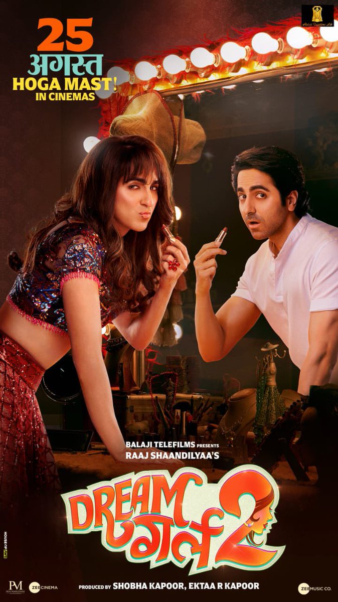 AYUSHMANN KHURRANA: ‘DREAM GIRL 2’ ONE MONTH TO GO... The countdown begins… Producer #EktaaKapoor, actor #AyushmannKhurrana and director #RaajShaandilyaa unveil #FirstLook poster… The film also features #AnanyaPanday… In *cinemas* 25 Aug 2023.
#DreamGirl2on25Aug…