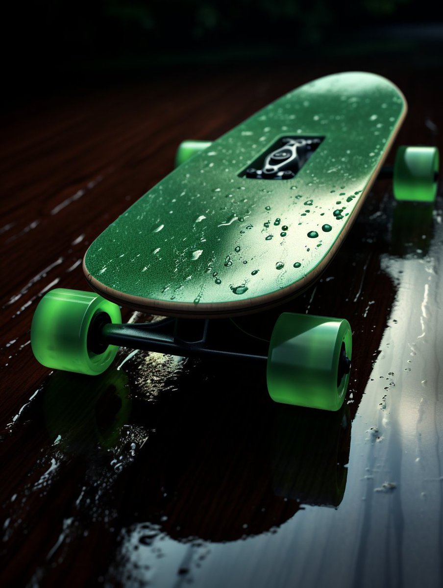 Lets roll! Made with Midjorney.

#midjourney52 
#Skate
#green
#wood
#raindrop
#shutterfaq