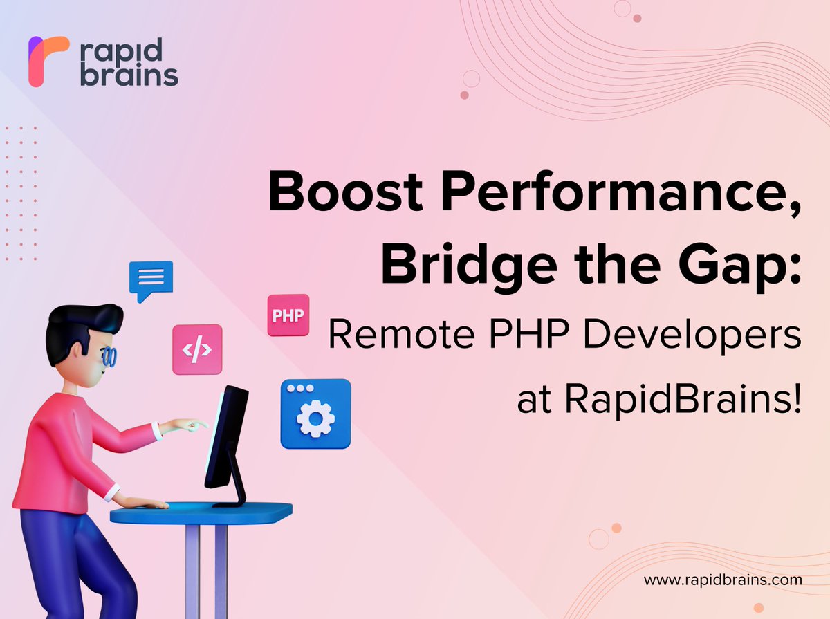 rapidbrains's tweet image. Discover top-notch remote PHP developers for your projects. Unleash innovation and drive success together! 🚀
Learn more : rb.gy/dbks2
#RemotePHPdevelopers #RemoteHiring #HireTechTalent #RapidBrains
