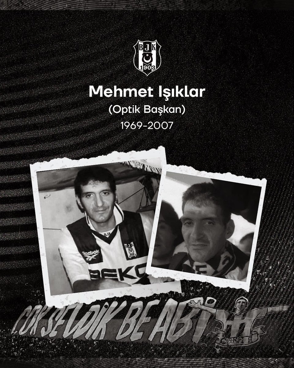 Seni unutmayacağız #OptikBaşkan

Tribün emekçilerimizden Mehmet Işıklar’ı vefatının 16. yıl dönümünde saygıyla ve rahmetle anıyoruz.
