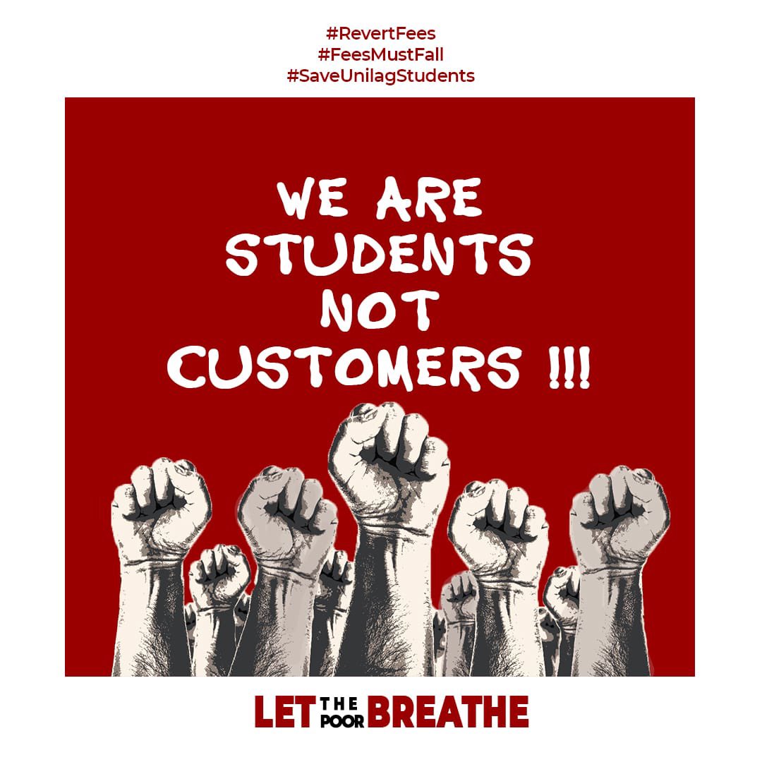 activistfemi's tweet photo. @cchukudebelu Exactly. 
This is what we are clamoring for. 
#SaveUnilagStudents 
#RevertFees https://t.co/tFZR1fVtWF