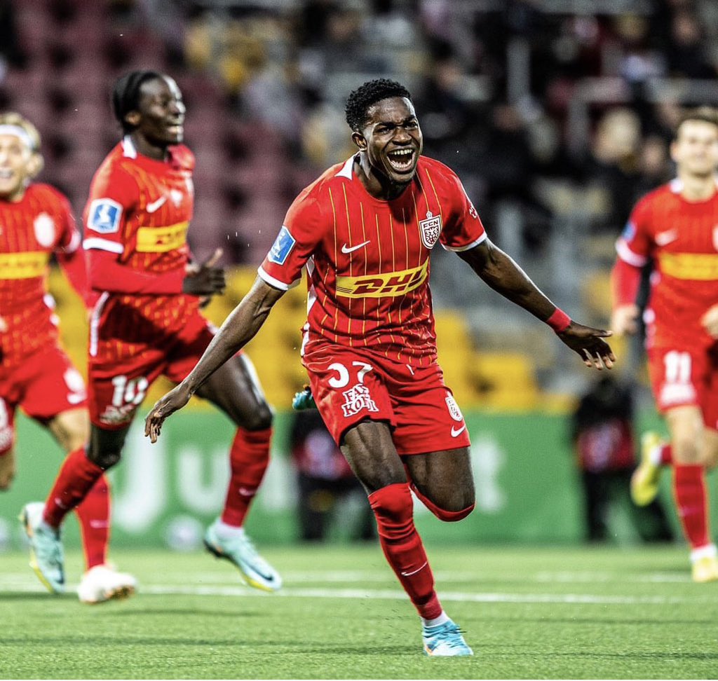 GemScouting's tweet image. 🇬🇭 Ernest Nuamah (19, W) today for Nordsjælland in opening league match:

- 3 Goals
- 3 Dribbles
- 1 Chance created
- 23/24 (96%) Passes
- 5 Duels won

🇬🇭✨Yet another right to dream graduate with big potential. Key part of a very interesting Nordsjælland young core.