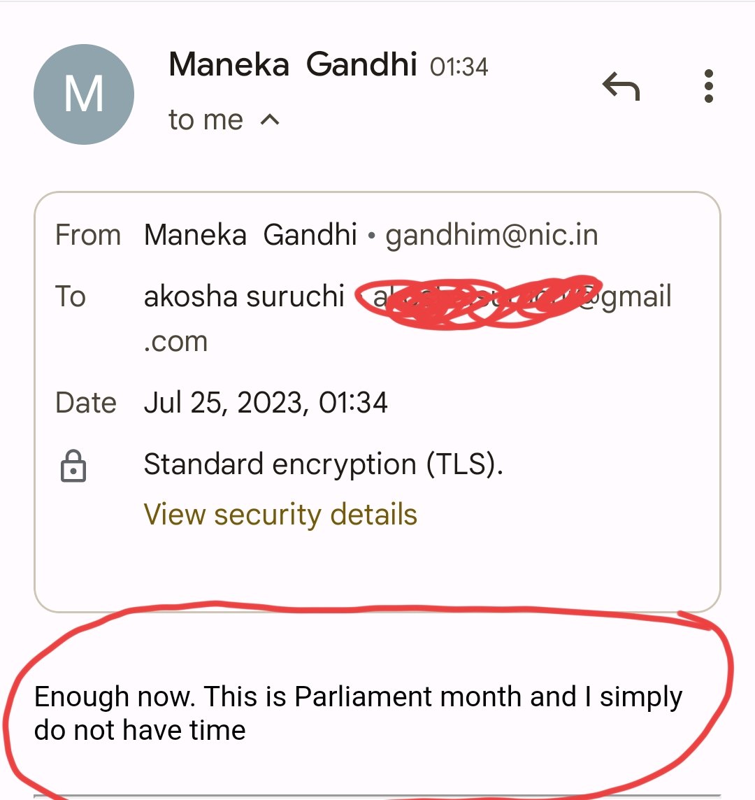 <a href="/Manekagandhibjp/">Maneka Sanjay Gandhi</a>  I request your kind intervention as someone from your office is misusing your name and exploiting people. <a href="/CMOfficeUP/">CM Office, GoUP</a> <a href="/narendramodi/">Narendra Modi</a> <a href="/smritiirani/">Smriti Z Irani</a>  please help