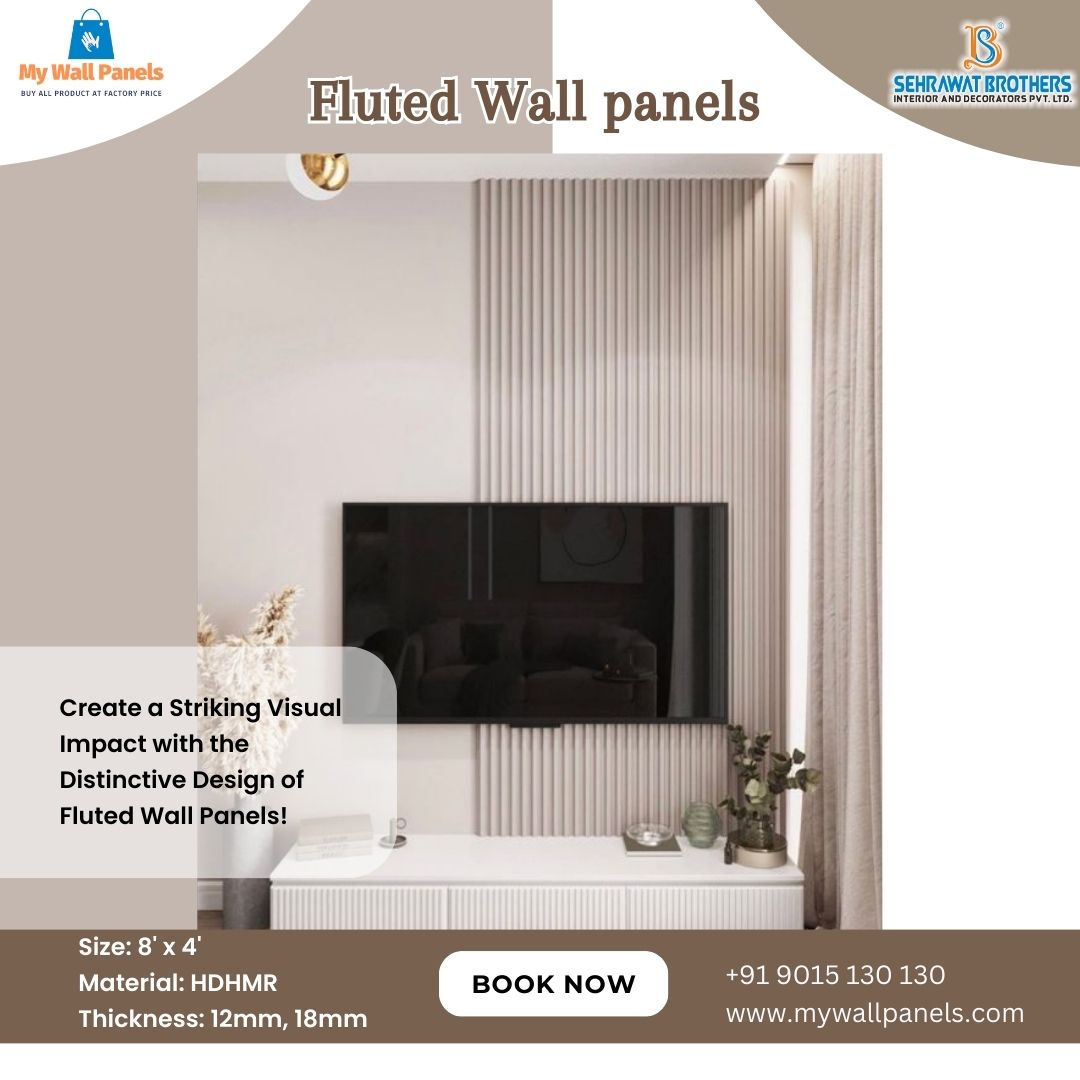 MyPanels's tweet image. Discover the Beauty and Craftsmanship of Fluted Wall Panels, Creating a Statement in Your Interiors! 🌈✨ #BeautyAndCraftsmanship #InteriorStatement #DecorativeEnhancement