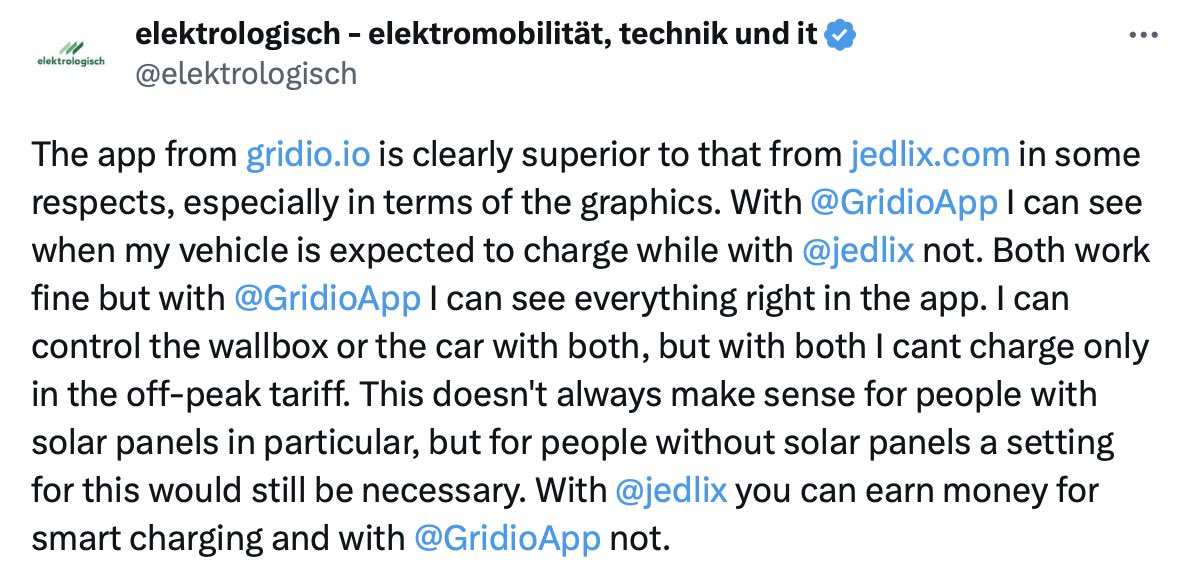 Great to hear positive and constructive feedback from 🇨🇭 #EV users about our app 💚! It helps us ensure we are on the right track!

🙋 Question: who else would like to manually set fixed times for charging, instead of us doing it based on prices? Let us know!