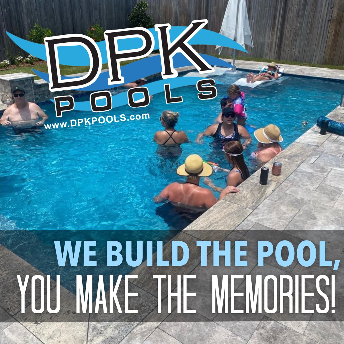 DPKPools's tweet image. We build the POOL, you build the MEMORIES! DPK wants to put you and your family&apos;s dream pool in your backyard. Give us a call today, we can help you from the concept to the last tile: dpkpools.com
#DPK #Pools #PoolBuild