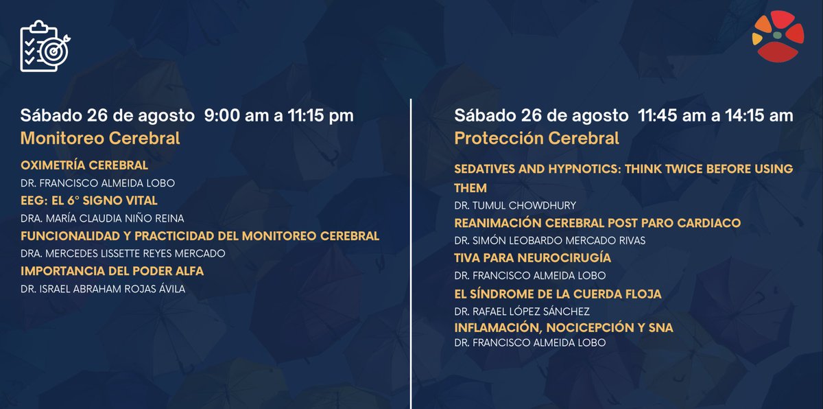 francisco_alobo's tweet photo. Are you  a Spanish-speaking anesthesiologist interested in Neuroanesthesia?
Why not to come to Guadalajara, Mexico in the end of August and attend to this International Update Course on Neuroanesthesia?
Happy to cross the world and give these 3 talks!

https://t.co/MGMQsnn0V4 https://t.co/okC3Ykgfxw