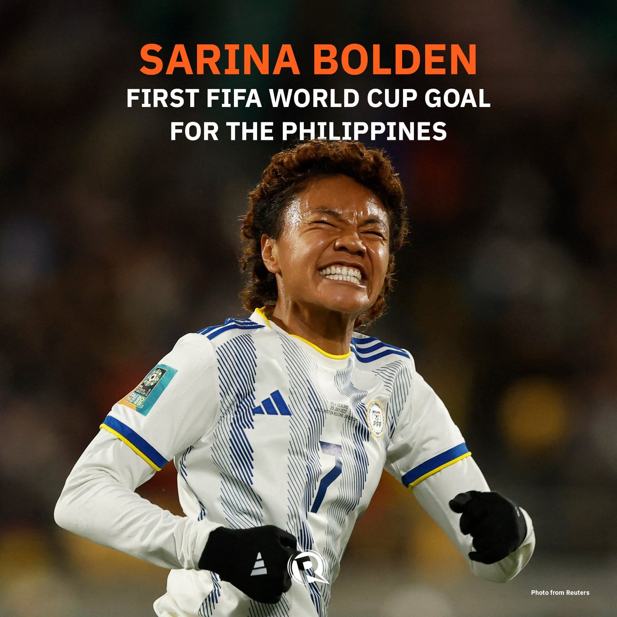 WORLD CUP GOAL FOR THE PHILIPPINES! 🇵🇭⚽️ The Philippines’ Sarina Bolden towers above the New Zealand defenders to head the ball into the net at the 24th minute. The Filipinas lead 1-0 over New Zealand. #FIFAWWC LIVE UPDATES: trib.al/lEgsuTa