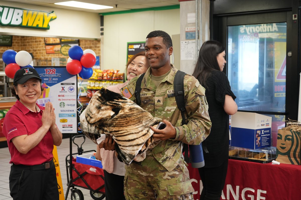 July 25, at the Camp Walker Exchange, members of the garrison command team and the community came together to celebrate the 128th anniversary of the Exchange. 
Celebrations included a cake cutting ceremony, plenty of food, and a raffle with some fun prizes.
Thank you Exchange!