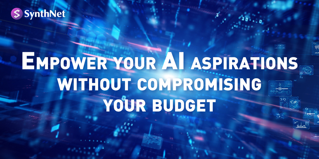 SynthnetAi's tweet photo. Empower your AI aspirations without compromising your budget. SynthNet's platform provides a cost-effective approach to accessing powerful computing resources. Revolutionize your AI endeavors with SynthNet today! #SynthNet #AI #Empowerment https://t.co/jMAh7nFUQM