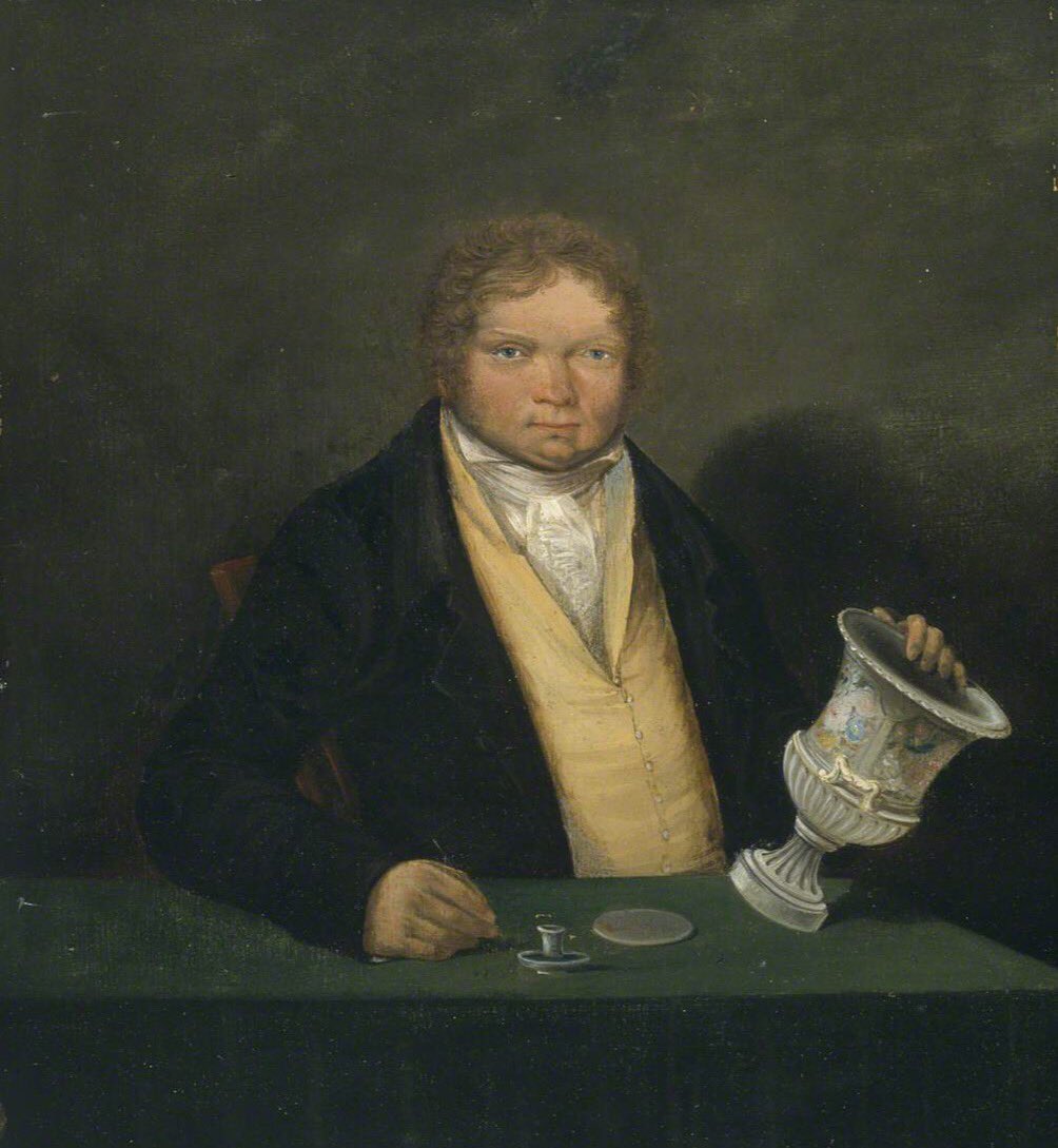 NantgarwCW's tweet photo. #OTD 200 years ago today Thomas Pardoe died bringing an end to over 30 years of his working as a talented & versatile decorator of porcelain at #SwanseaPottery, in Bristol and at Nantgarw. A major exhibition of his work opens Sep9 at @NantgarwCW
#welshpottery #welshporcelain https://t.co/M3SGHiLbMi