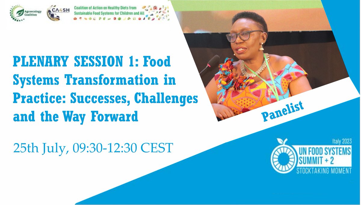 📢 Exciting news! Cheer for <a href="/kiraboaggie/">agnes k</a>, our ED <a href="/FRAUGANDA/">Food Rights Alliance - FRA</a>, as she speaks today 10 am EAT at The UN <a href="/FoodSystem/">Peter Jorgensen</a> Summit +2.
🎙️Tune in for insights on #FoodSystems Transformation, Successes, Challenges, &amp; the Way Forward.

Follow live: bit.ly/3rJ7rSU
#UNFSS2023