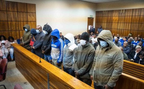 tndaba's tweet image. #VIPProtection | #VIPProtection8 

They are: 
• Shadrack Kojoana (accused 1),
• Johannes Mampuru (accused 2),
• Pomso Mofokeng (accused 3), 
• Harmans Ramokhonami (accused 4), 
• Phineas Boshielo (accused 5), 
• Churchill Mkhize (accused 6), 
• Lesibana Rambau (accused 7)…