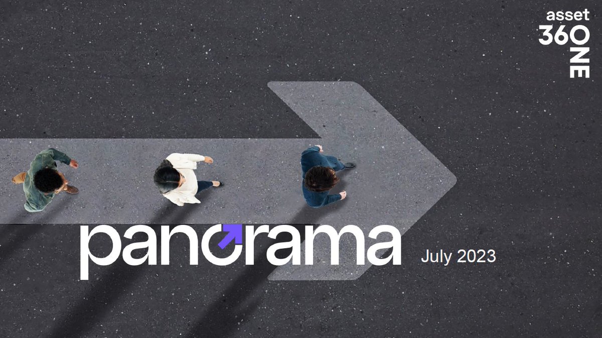 360ONEAsset's tweet photo. Panorama July 2023 edition is out now!  

#Panorama is a meticulously crafted report that offers an overview of macro factors and market trends influencing the Indian economic landscape.  

Download the full report here: https://t.co/wCHzkHyod3

Follow the thread below for more. https://t.co/Kw4RoD92Ax
