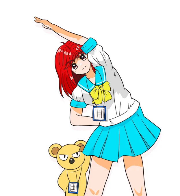 ラジオ体操朝日奈さん  #ときめきメモリアル