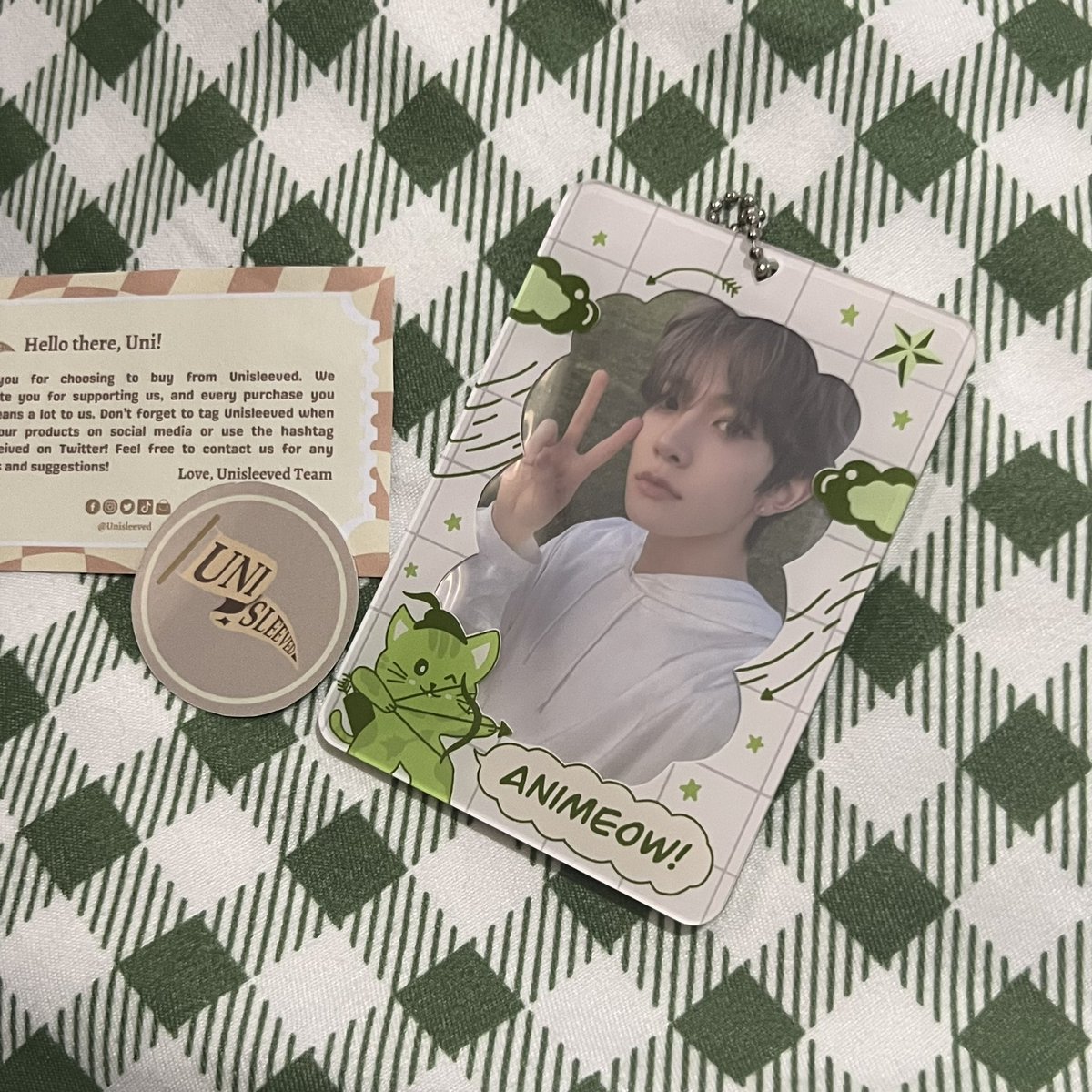 ⋆ °✦ #heeshiabuys⤾·˚

    happy mail from <a href="/unisleeved/">Unisleeved 🎓</a> ✨
animeow pc holder arrived safely! super bagay kay heeseung  🫶🏻 tysm and till next transaction! 

📦: #uni_received♡