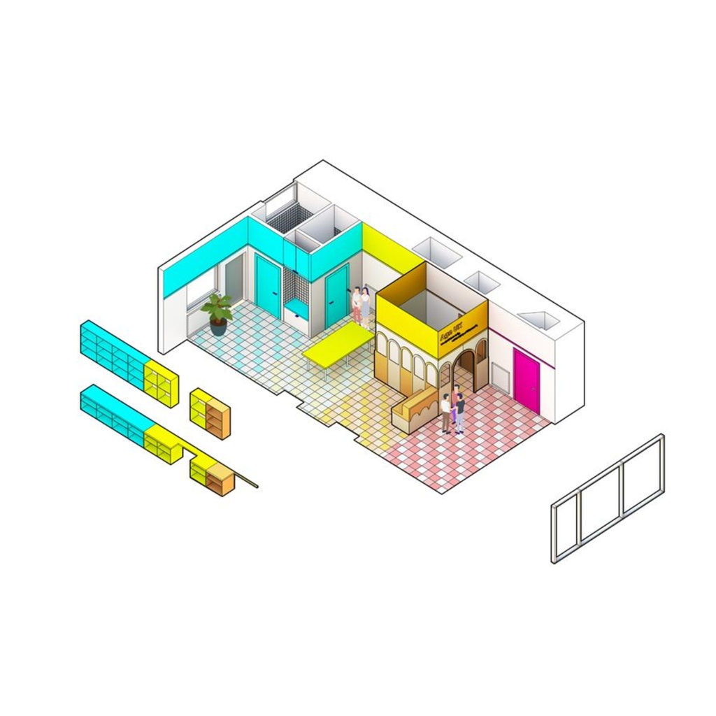 Here’s a snapshot of our #axonometric for the charity – #AgeUK. Step inside our #vibrant world of #colours to create a bold transformation of their empty shell into a #kaleidoscope of colours for the head office in #Brixton!